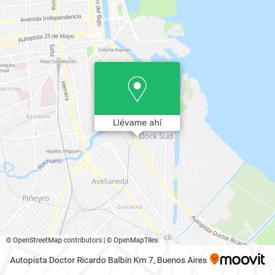 Mapa de Autopista Doctor Ricardo Balbín Km 7