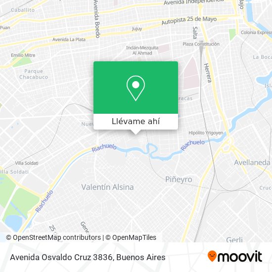Mapa de Avenida Osvaldo Cruz 3836