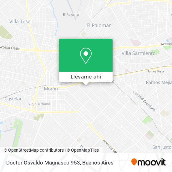 Mapa de Doctor Osvaldo Magnasco 953