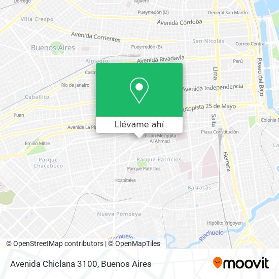 Mapa de Avenida Chiclana 3100