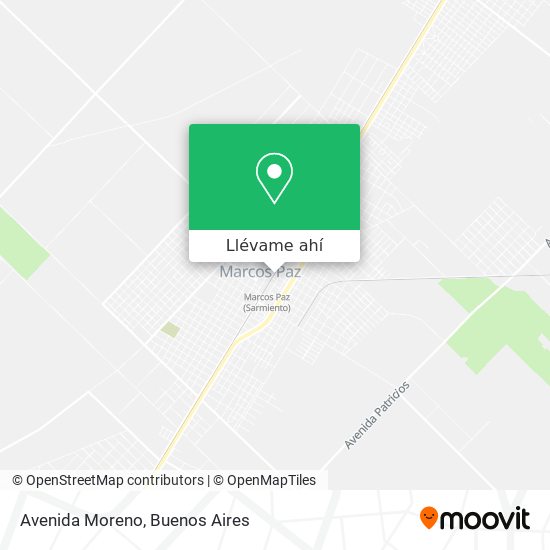 Mapa de Avenida Moreno