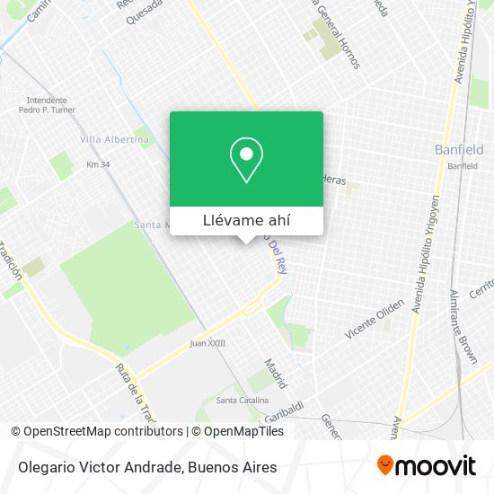 Mapa de Olegario Victor Andrade