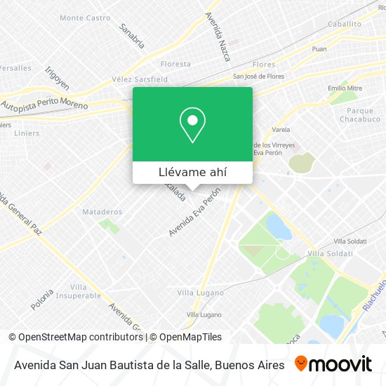 Mapa de Avenida San Juan Bautista de la Salle