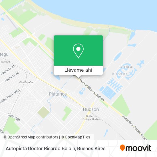 Mapa de Autopista Doctor Ricardo Balbín
