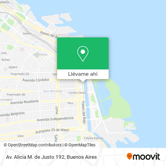 Mapa de Av. Alicia M. de Justo 192