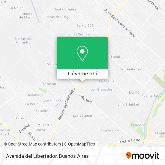Mapa de Avenida del Libertador