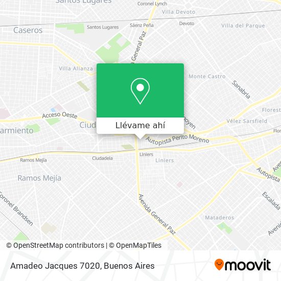 Mapa de Amadeo Jacques 7020