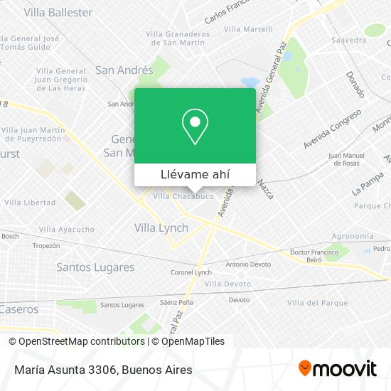 Mapa de María Asunta 3306