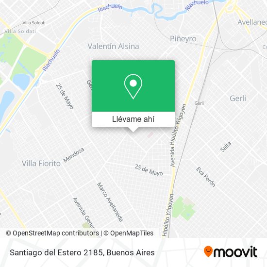 Mapa de Santiago del Estero 2185