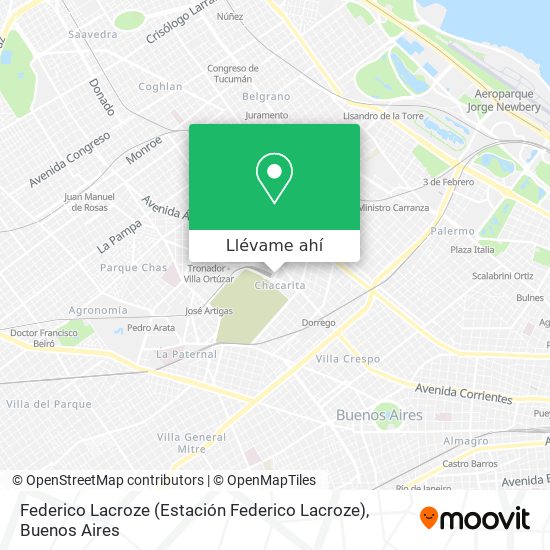 Mapa de Federico Lacroze (Estación Federico Lacroze)