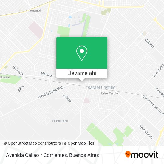 Mapa de Avenida Callao / Corrientes