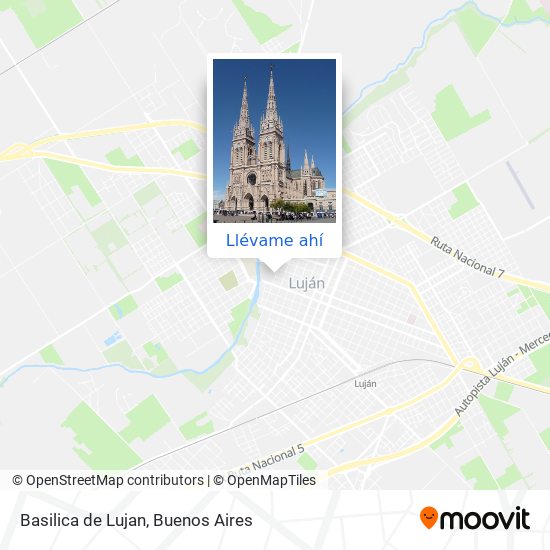 Mapa de Basilica de Lujan