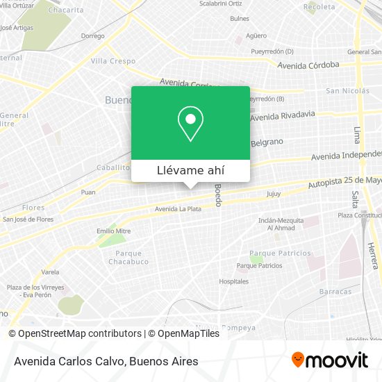 Mapa de Avenida Carlos Calvo