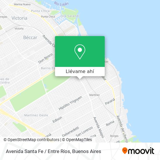 Mapa de Avenida Santa Fe / Entre Ríos