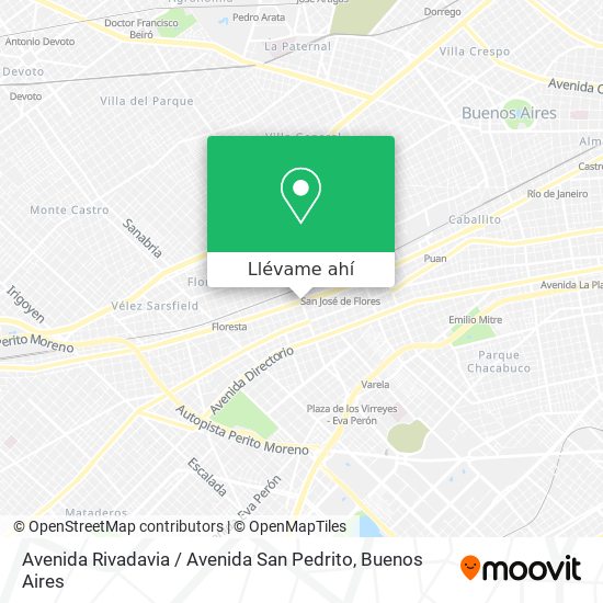 Mapa de Avenida Rivadavia / Avenida San Pedrito