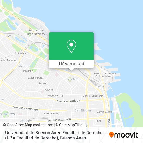 Mapa de Universidad de Buenos Aires Facultad de Derecho (UBA Facultad de Derecho)