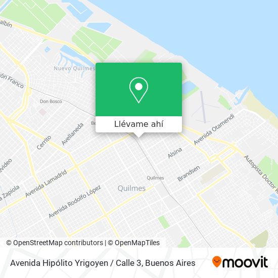 Mapa de Avenida Hipólito Yrigoyen / Calle 3