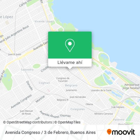 Mapa de Avenida Congreso / 3 de Febrero