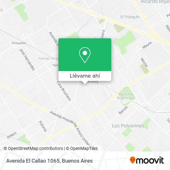Mapa de Avenida El Callao 1065