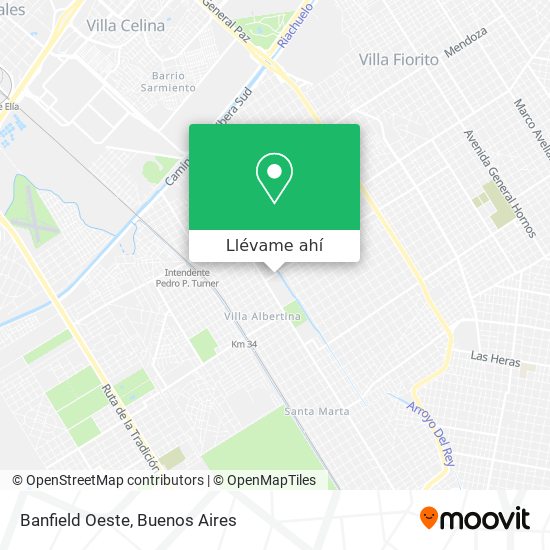 Mapa de Banfield Oeste