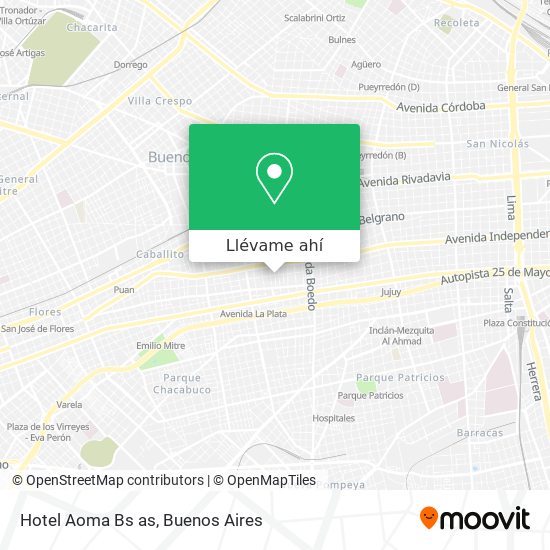 Mapa de Hotel Aoma Bs as