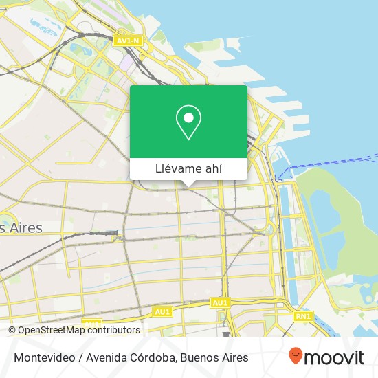 Mapa de Montevideo / Avenida Córdoba