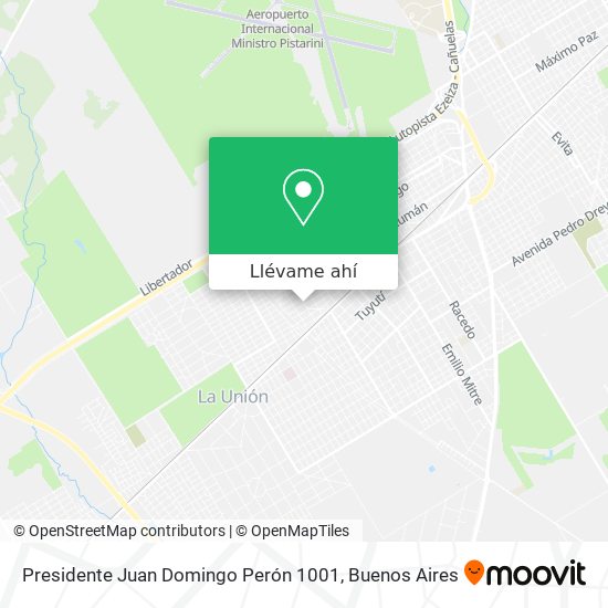 Mapa de Presidente Juan Domingo Perón 1001