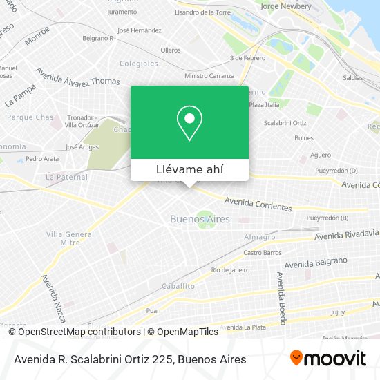 Mapa de Avenida R. Scalabrini Ortiz 225