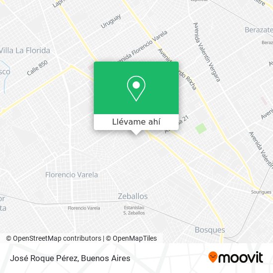 Mapa de José Roque Pérez