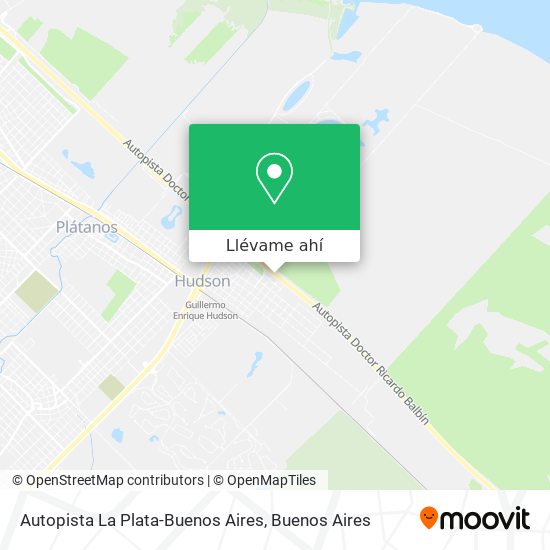 Mapa de Autopista La Plata-Buenos Aires