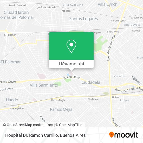 Mapa de Hospital Dr. Ramon Carrillo