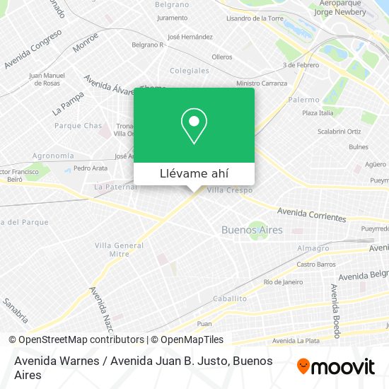 ¿Cómo Llegar A Avenida Warnes / Avenida Juan B. Justo En Distrito ...