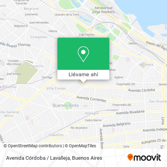 Mapa de Avenida Córdoba / Lavalleja
