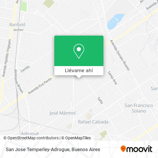 Mapa de San Jose Temperley-Adrogue