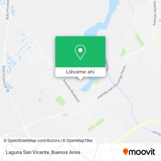 Mapa de Laguna San Vicente