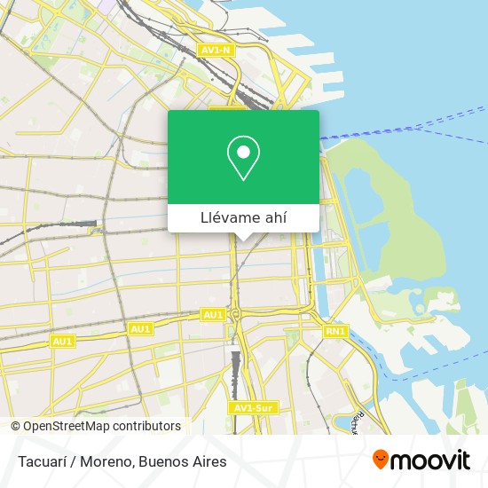 Mapa de Tacuarí / Moreno