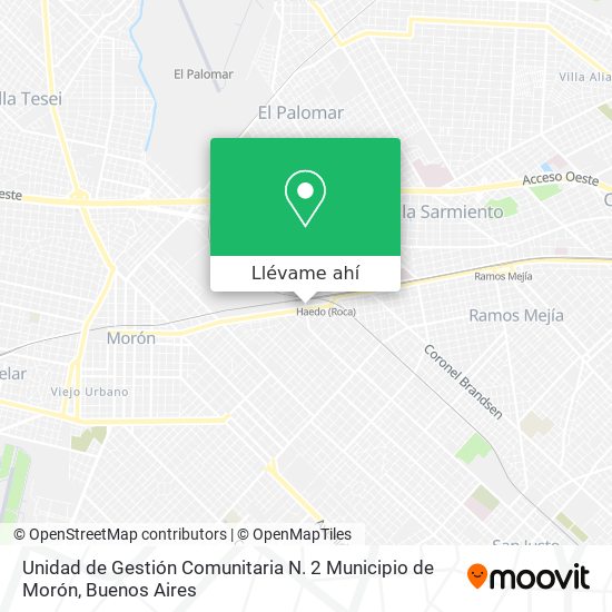 Mapa de Unidad de Gestión Comunitaria N. 2 Municipio de Morón