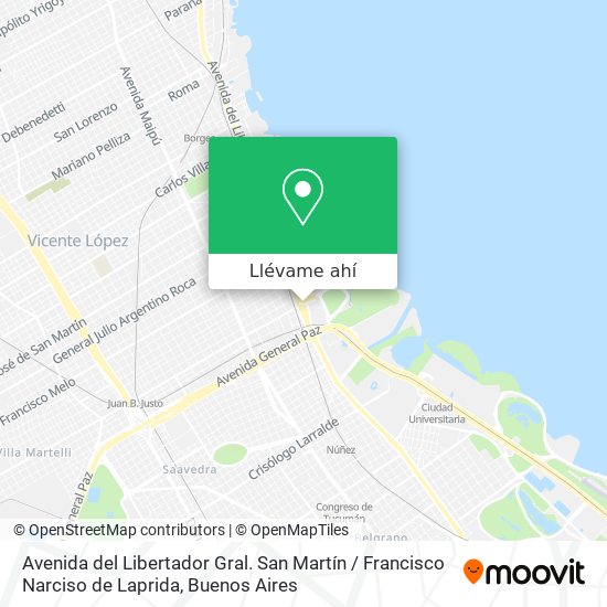 Mapa de Avenida del Libertador Gral. San Martín / Francisco Narciso de Laprida