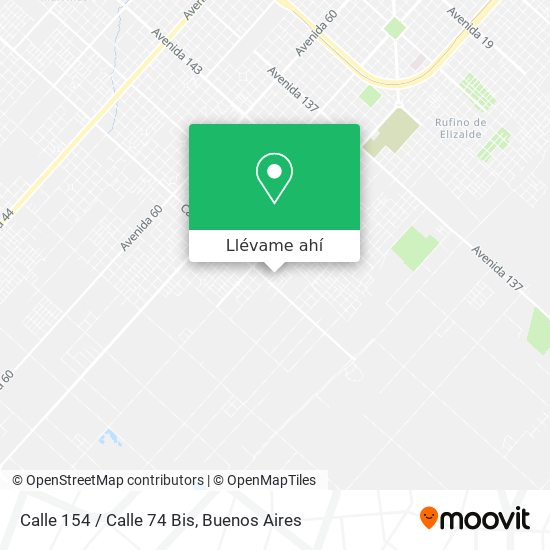 Mapa de Calle 154 / Calle 74 Bis