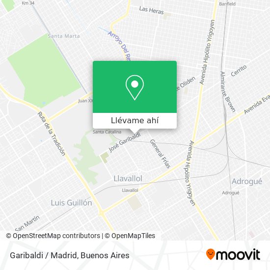 Mapa de Garibaldi / Madrid