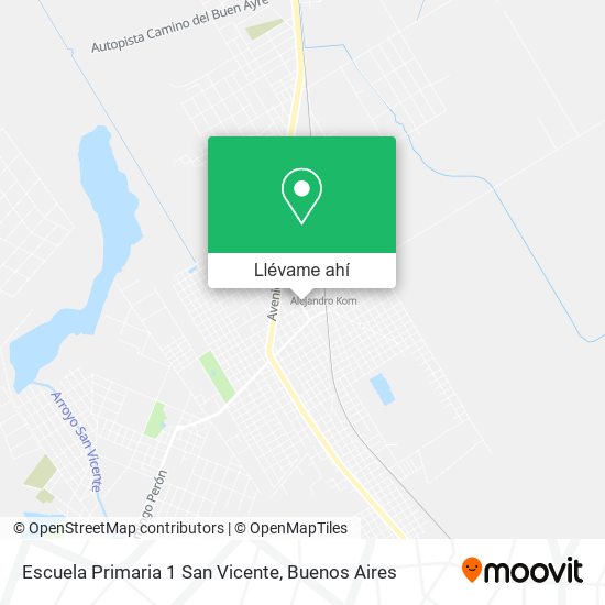 Mapa de Escuela Primaria 1 San Vicente