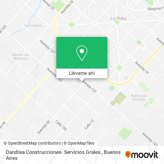Mapa de Dandrea Construcciones- Servicios Grales.