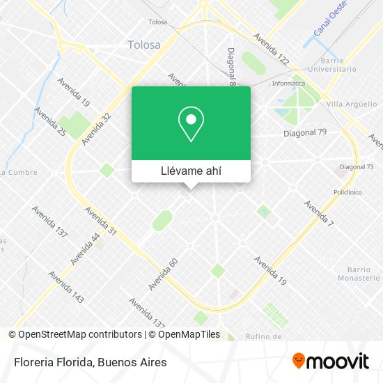 Mapa de Floreria Florida