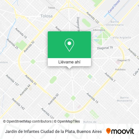 Mapa de Jardín de Infantes Ciudad de la Plata