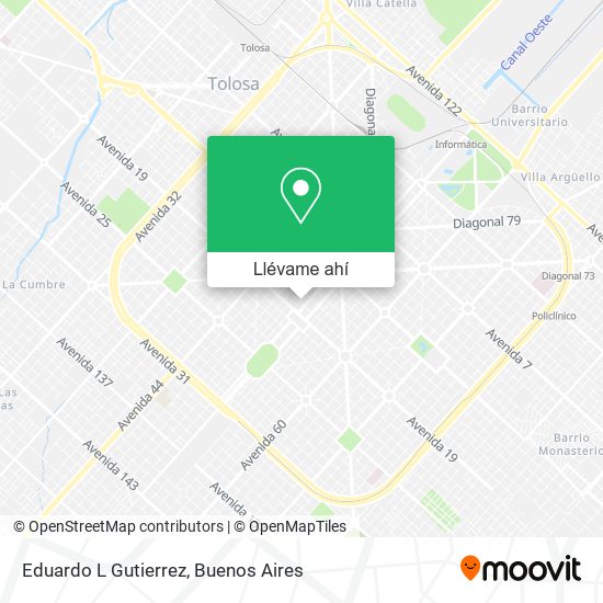 Mapa de Eduardo L Gutierrez