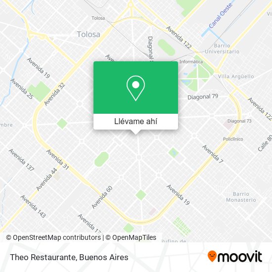 Mapa de Theo Restaurante