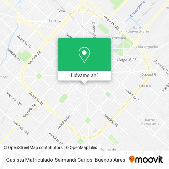 Mapa de Gasista Matriculado-Seimandi Carlos