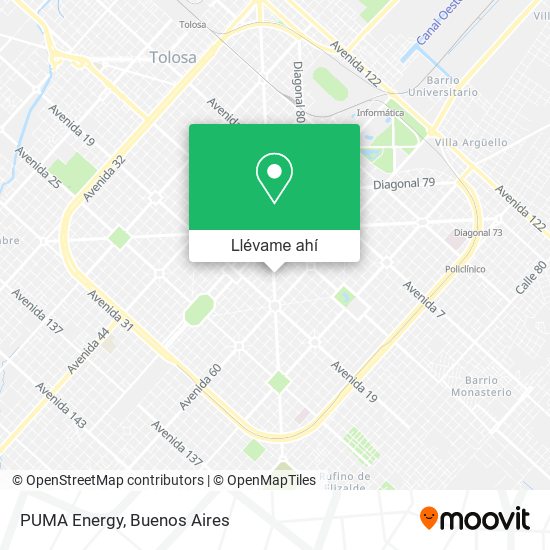 Mapa de PUMA Energy