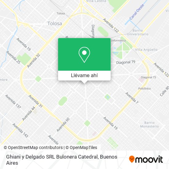 Mapa de Ghiani y Delgado SRL Bulonera Catedral