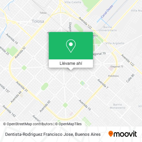 Mapa de Dentista-Rodriguez Francisco Jose